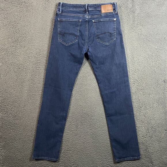 Mavi Jeans Mens 34x34 (Fits 31x32) Blue Jake Slim Fit Dark Wash Denim Stretch - Picture 6 of 15